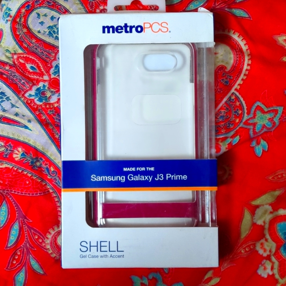 Samsung Galaxy J3 Prime Shell Gell Case with Accent
